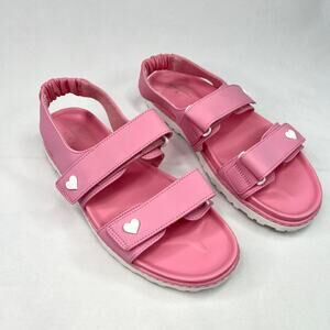 Stoney Clover Lane x Target Pink Heart Sandals 7